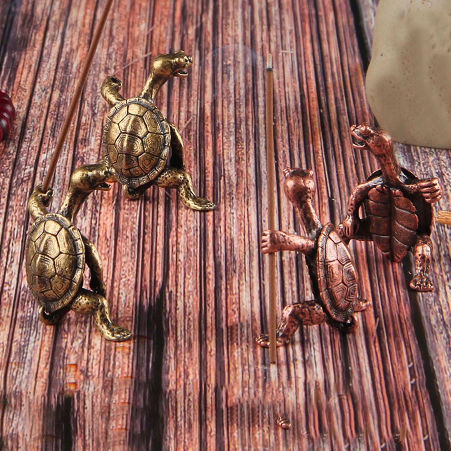 Turtle Shape Incense Stick Holder Copper Censer Bracket Household Accessory For Living Room Office Decoration Home Decoration