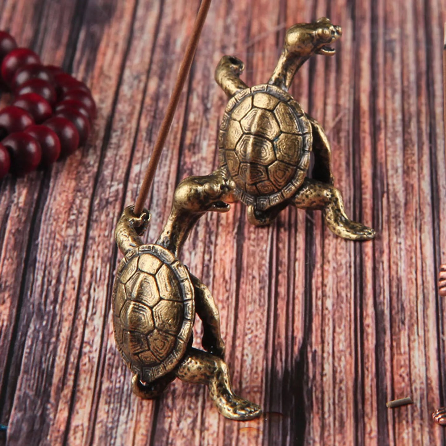 Turtle Shape Incense Stick Holder Copper Censer Bracket Household Accessory For Living Room Office Decoration Home Decoration