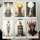 Gothic Horror Tarot Deck – 78 Rider-Waite Cards in Eerie Dark Style