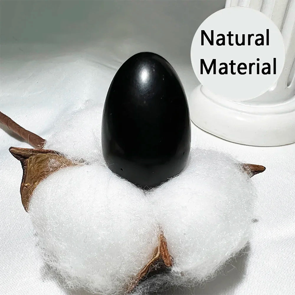 Natural Crystal Stone Egg – Polished Citrine, Tiger’s Eye, Obsidian & More