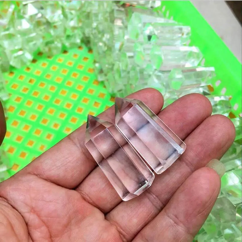 Natural Clear Quartz Crystal Point Wand – 30-40mm Reiki Healing Obelisk