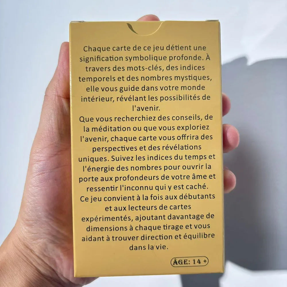 Classic French Tarot Deck – 78 Cards with Keywords for Time Revelation