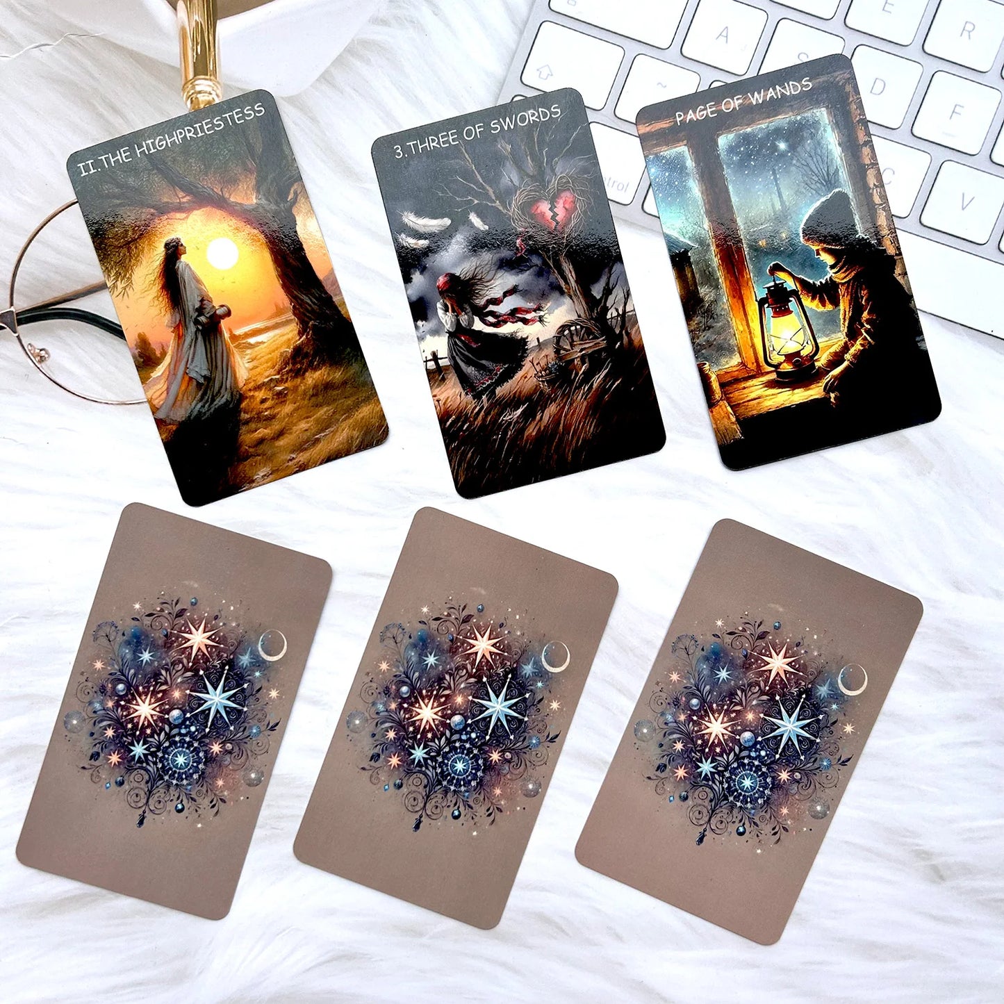 Pastoral Story Waite Tarot – 79-Card Deck with PDF Guide for Divination