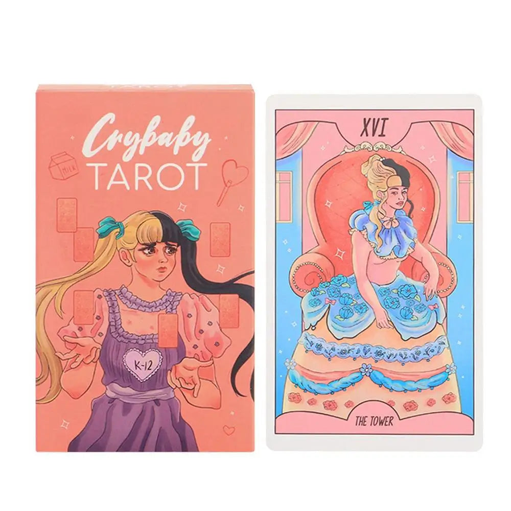 Crybaby Tarot Card Deck – 78 Cards in Van Waite Series for Divination and Party Fun