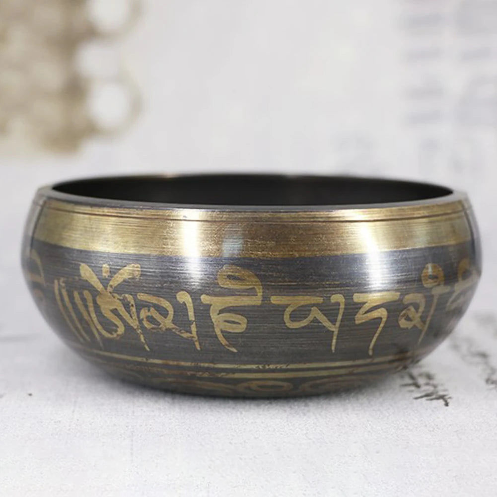 Nepal Tibetan Singing Bowl 4 Sizes – Handmade Himalayan Buddhist Bronze Chime for Yoga and Meditation