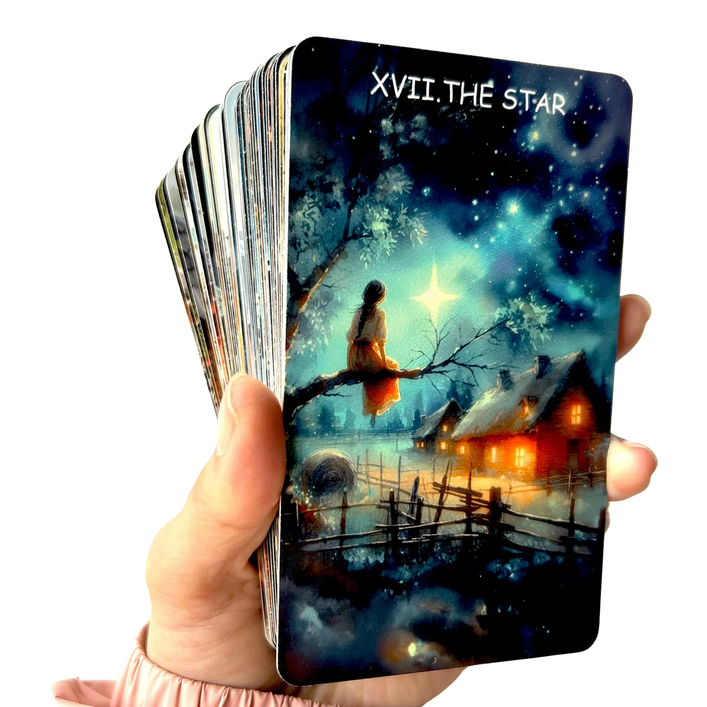 Pastoral Story Waite Tarot – 79-Card Deck with PDF Guide for Divination