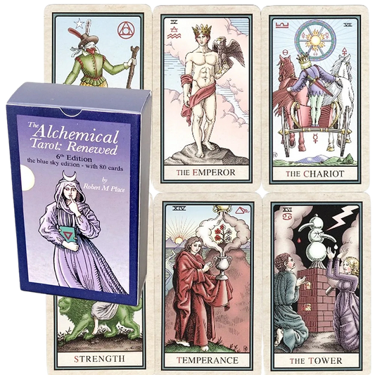 The Alchemical Tarot: Renewed 6th Edition – 80-Card Deck with Alchemical Symbolism