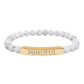 Mindful Intention Bracelet Natural Howlite Stretch Bar